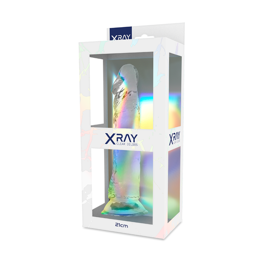 XRAY CLEAR DILDO TRANSPARENTE 21CM X 4CM  