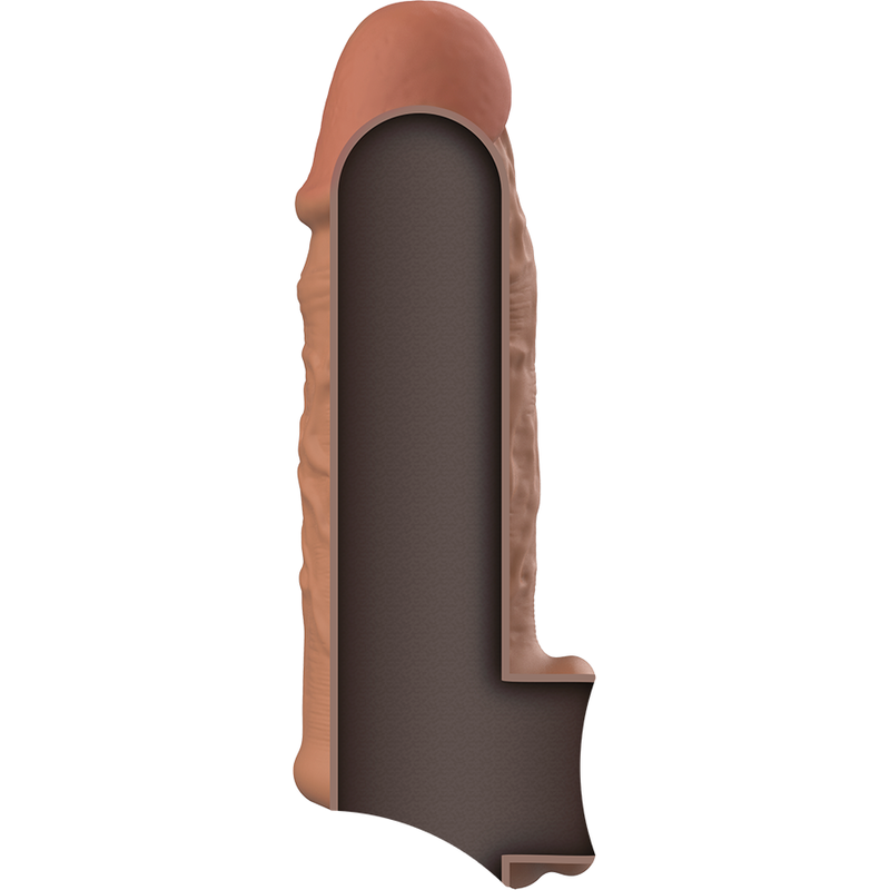 VIRILXL EXTENSIONE PENE SILICONE V7 MARRONE  