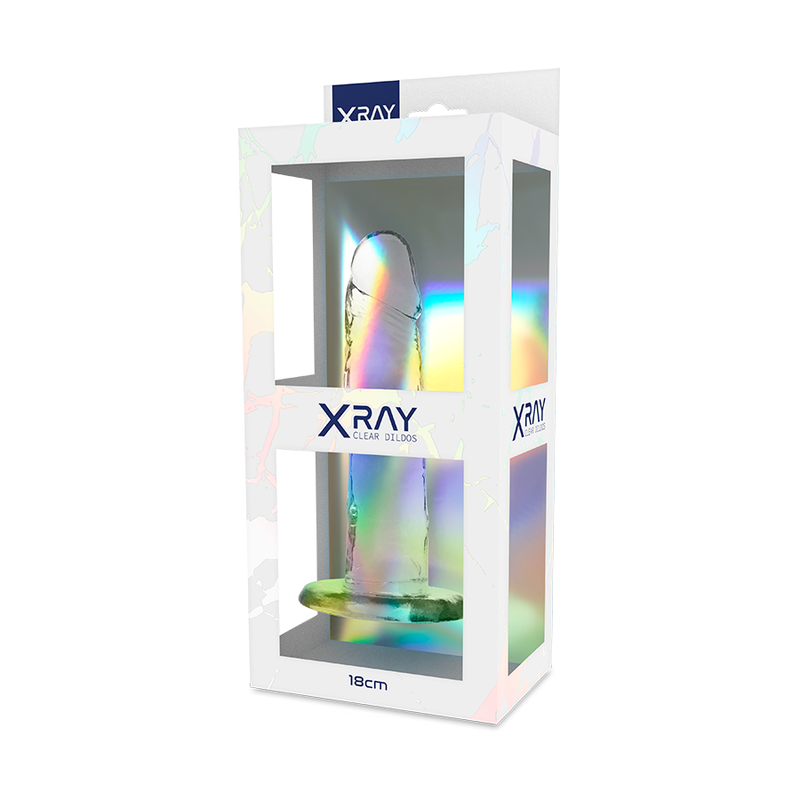 XRAY ARNÉS + DILDO TRANSPARENTE 18CM X 4CM  