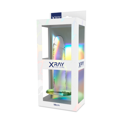 XRAY ARNÉS + DILDO TRANSPARENTE 18CM X 4CM 