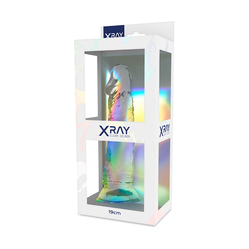 XRAY ARNÉS + DILDO TRANSPARENTE 19CM X 4CM  