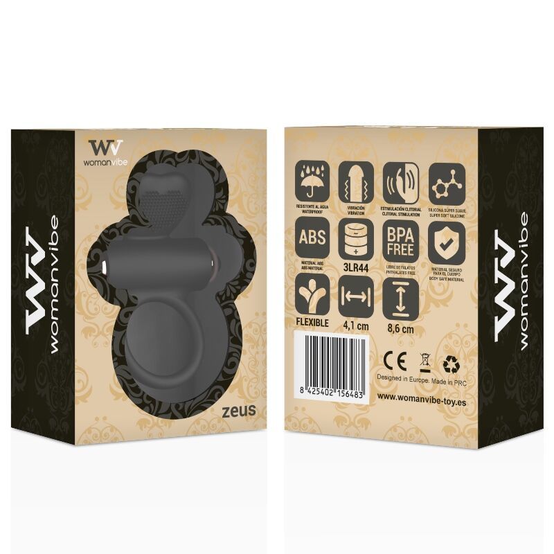 ANELLO VIBRATORE IN SILICONE WOMANVIBE ZEUS  