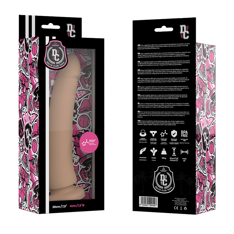 DELTA CLUB TOYS DILDO NATURAL  20 X 4 CM  