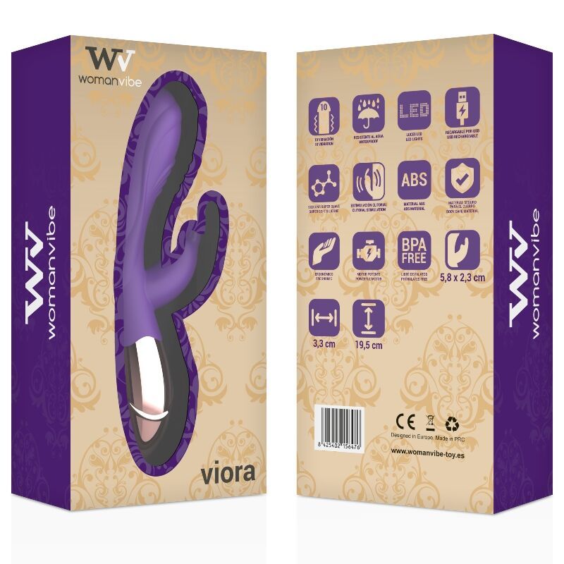 VIBRATORE WOMANVIBE VIORA RICARICABILE IN SILICONE  