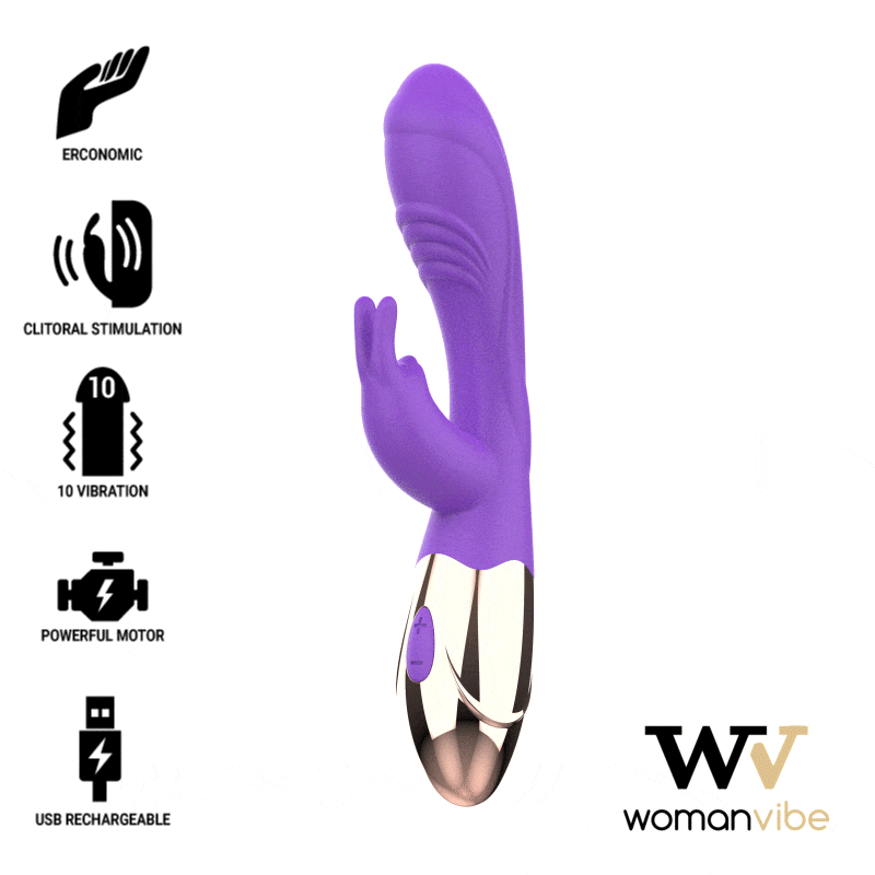 VIBRATORE WOMANVIBE VIORA RICARICABILE IN SILICONE  