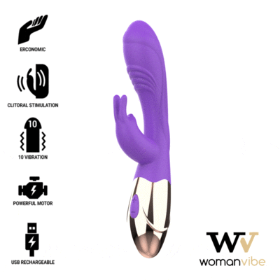 VIBRATORE WOMANVIBE VIORA RICARICABILE IN SILICONE 