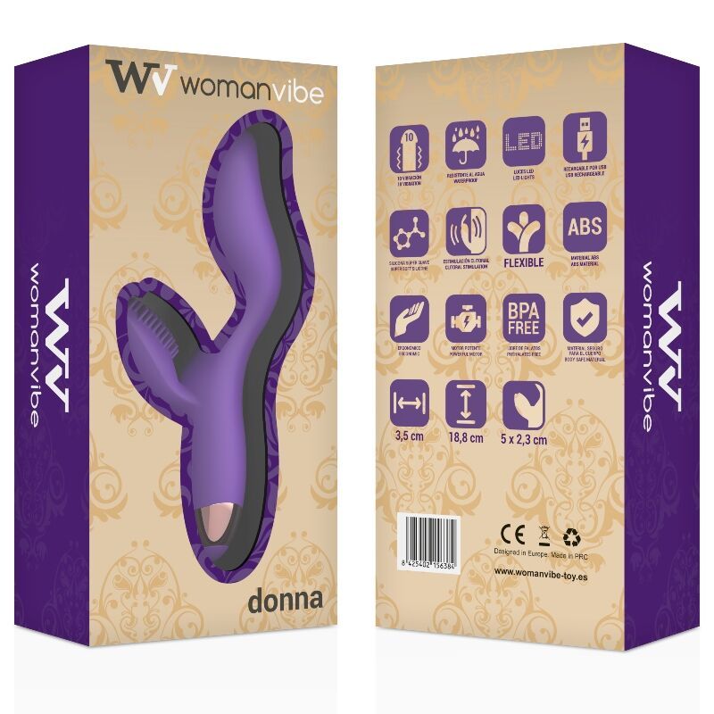 VIBRATORE IN SILICONE RICARICABILE WOMANVIBE DONNA  