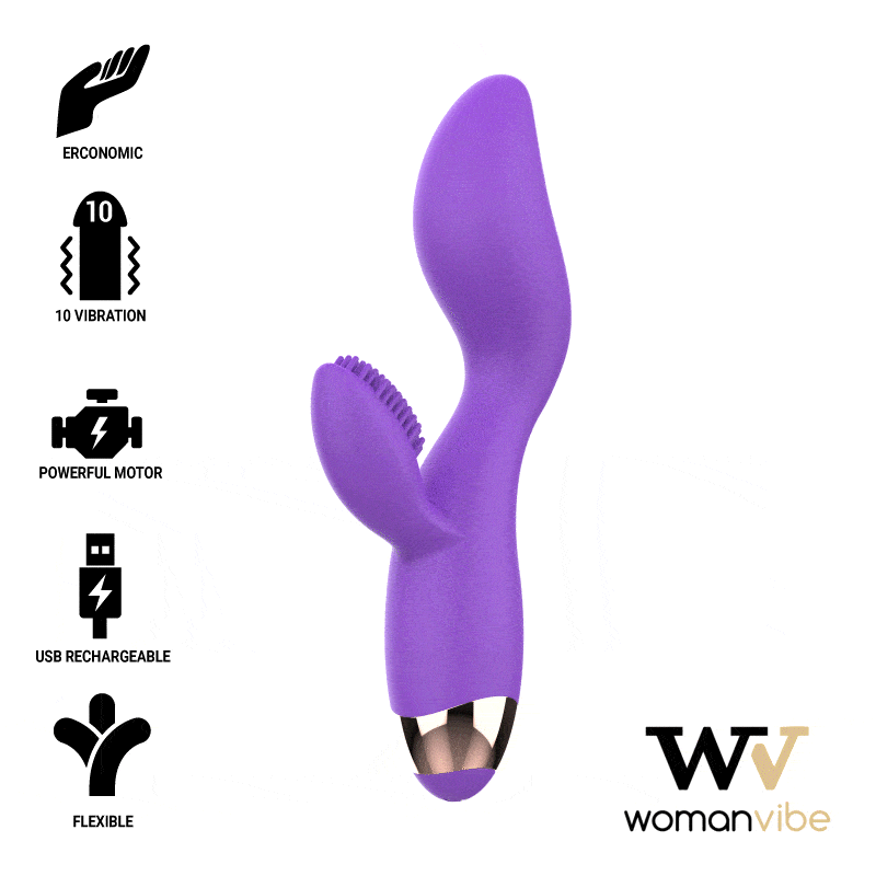 VIBRATORE IN SILICONE RICARICABILE WOMANVIBE DONNA  