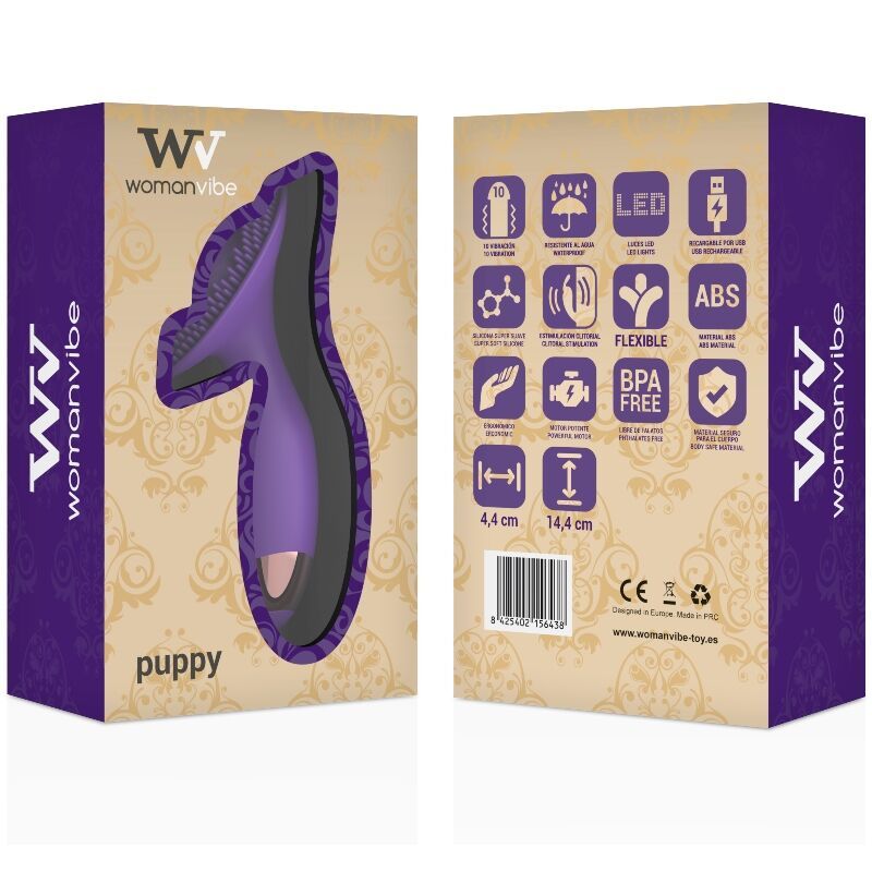 WOMANVIBE STIMOLATORE PER CUCCIOLI IN SILICONE RICARICABILE  