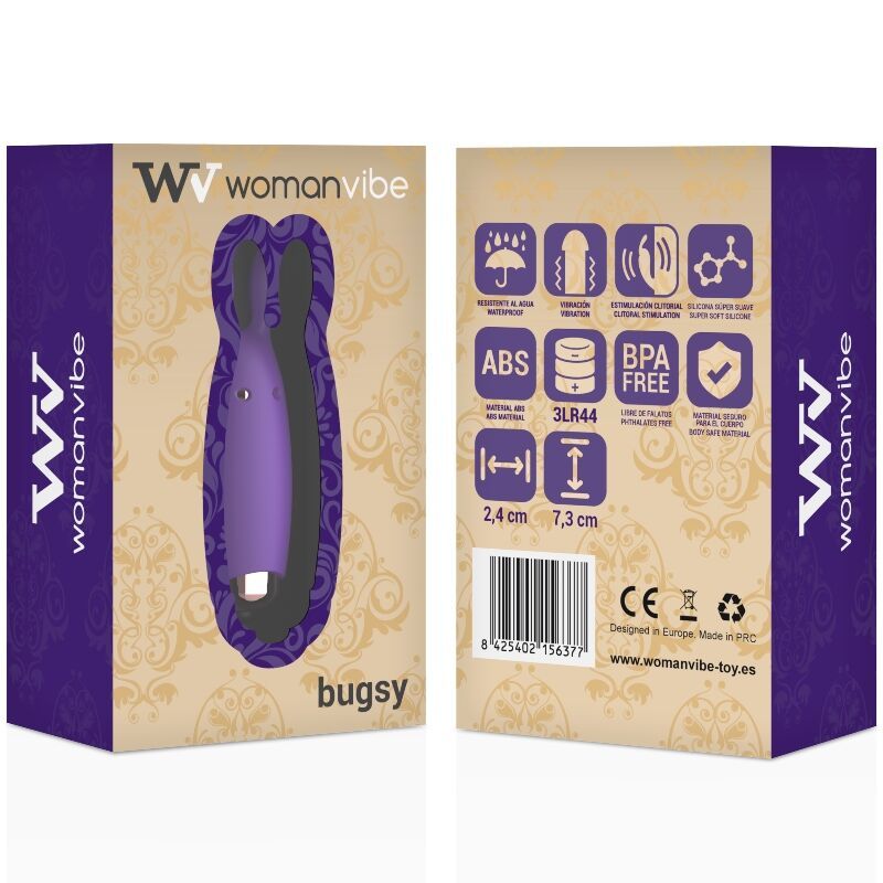 STIMOLATORE IN SILICONE WOMANVIBE BUGSY  