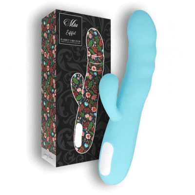 VIBRATORE ROTANTE MIA EIFFEL BLU TURCHESE 