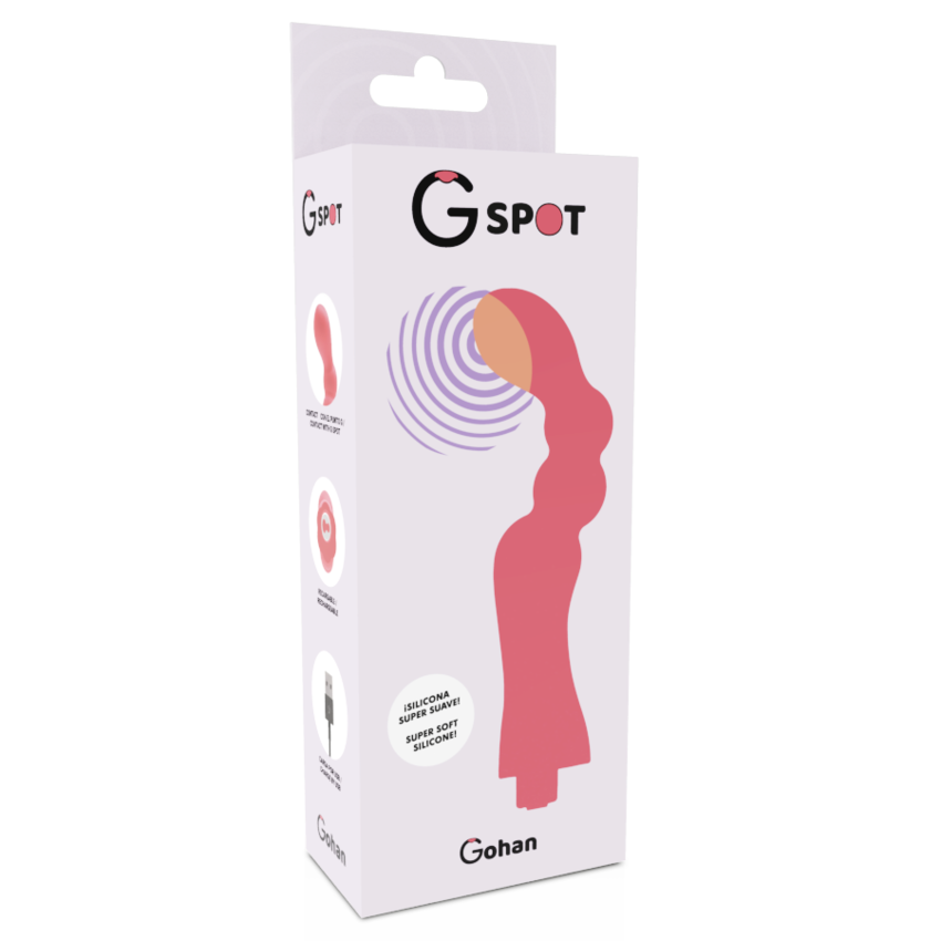 VIBRATORE G-SPOT GOHAN G-SPOT ROSSO CHIARO  