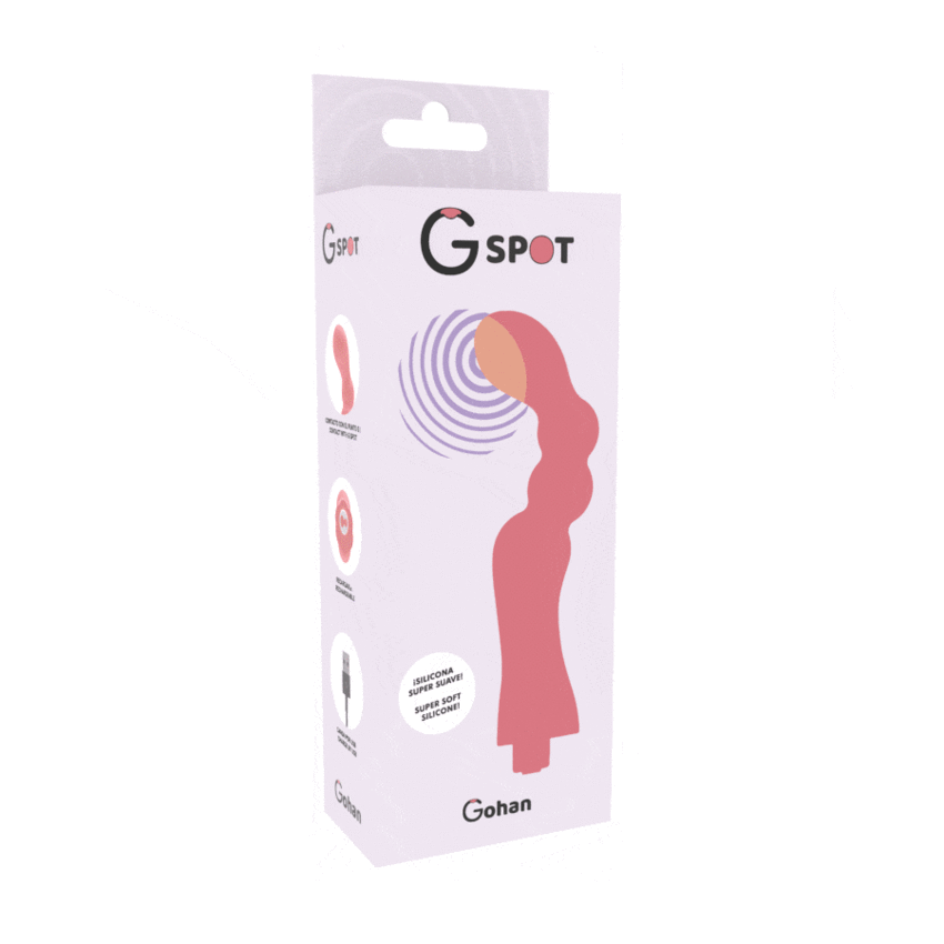 VIBRATORE G-SPOT GOHAN G-SPOT ROSSO CHIARO  