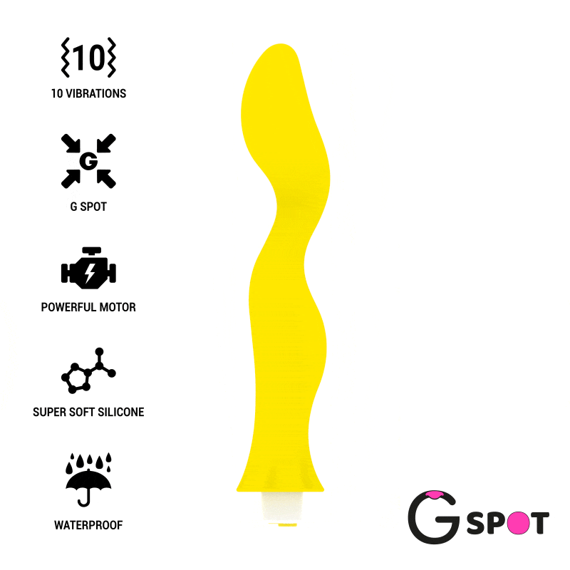 VIBRATORE G-SPOT GAVYN G-SPOT GIALLO  