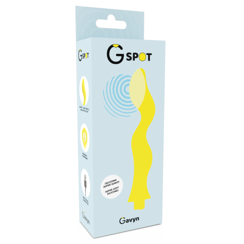 VIBRATORE G-SPOT GAVYN G-SPOT GIALLO  