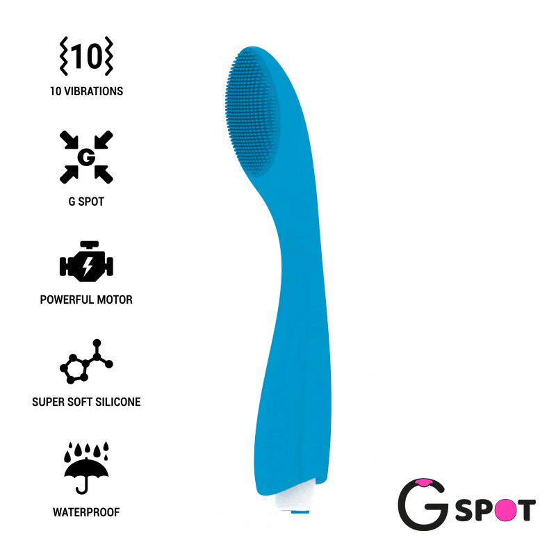 VIBRATORE G-SPOT GYLBERT BLU TURCHESE G-SPOT  