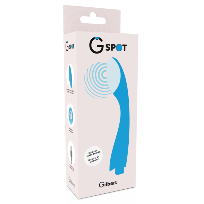 VIBRATORE G-SPOT GYLBERT BLU TURCHESE G-SPOT  