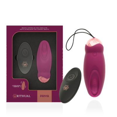 RITHUAL PRIYA OVETTO CONTROLLO REMOTO G-SPOT + VIBRAZIONE 