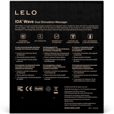 LELO IDA WAVE MASAJEADOR PAREJAS CORAL 