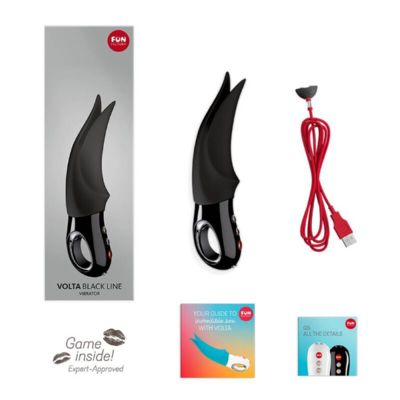 FUN FACTORY - VOLTA CLITORAL VIBRATOR BLACK LINE 