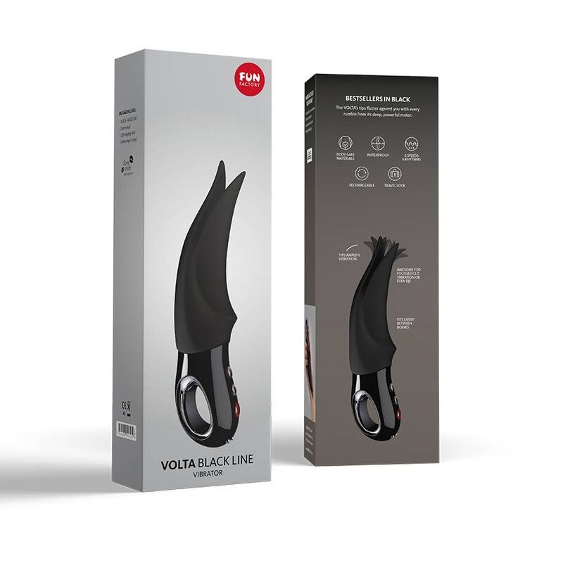 FUN FACTORY - VOLTA CLITORAL VIBRATOR BLACK LINE  