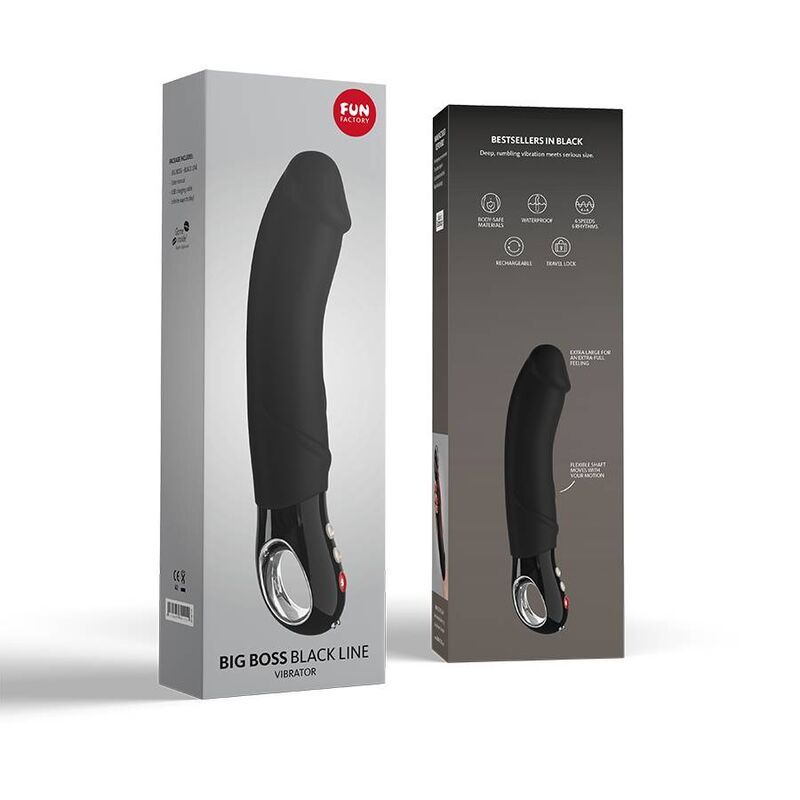 FUN FACTORY - BIG BOSS VIBRATOR BLACK LINE  