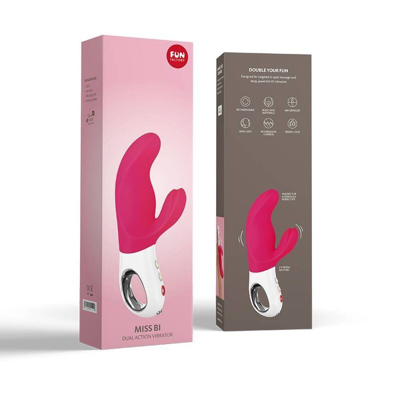 FUN FACTORY - MISS BI DUAL VIBRATOR PINK WHITE  