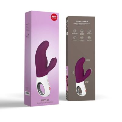 FUN FACTORY - MISS BI DUAL VIBRATOR GRAPE WHITE 