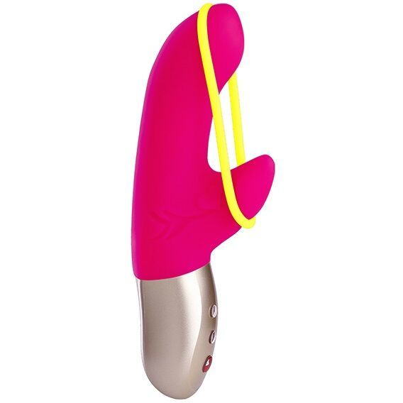 FUN FACTORY - AMORINO MINI VIBRATOR PINK & NEON YELLOW  