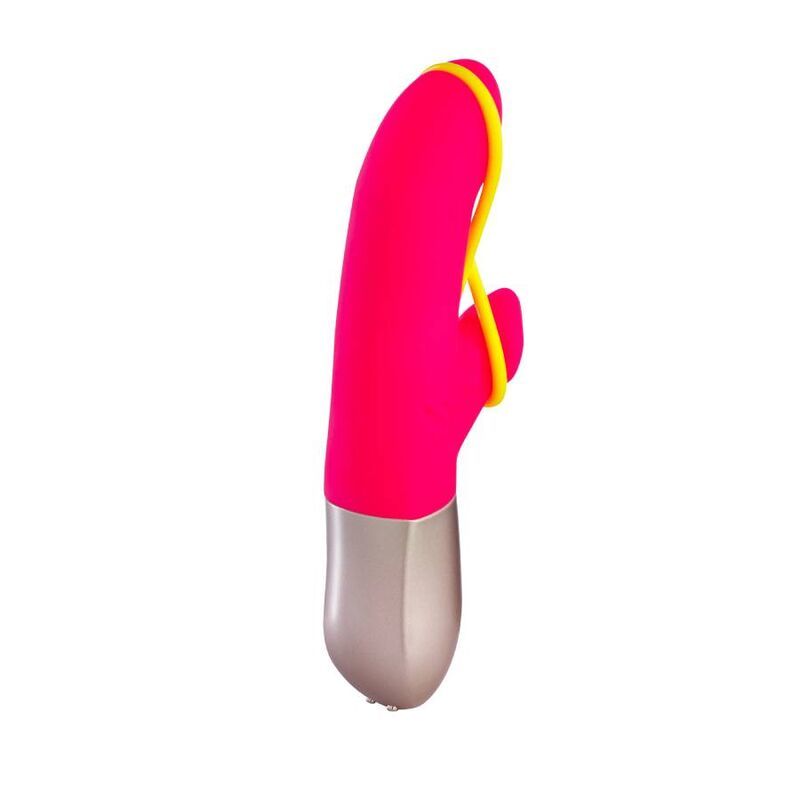 FUN FACTORY - AMORINO MINI VIBRATOR PINK & NEON YELLOW  