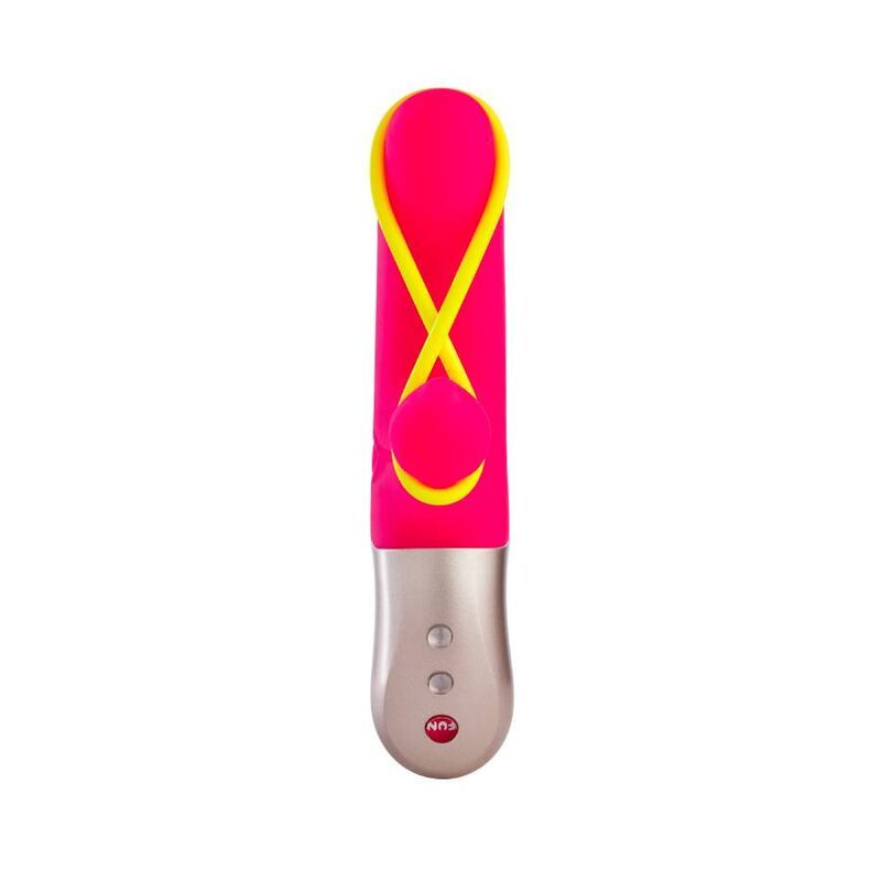 FUN FACTORY - AMORINO MINI VIBRATOR PINK & NEON YELLOW  