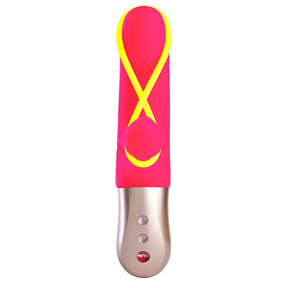 FUN FACTORY - AMORINO MINI VIBRATOR PINK & NEON YELLOW  