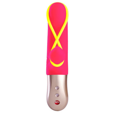 FUN FACTORY - AMORINO MINI VIBRATOR PINK & NEON YELLOW 