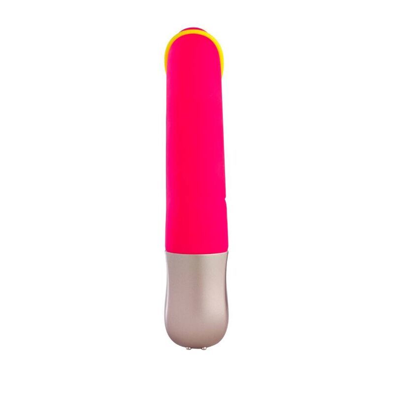 FUN FACTORY - AMORINO MINI VIBRATOR PINK & NEON YELLOW  