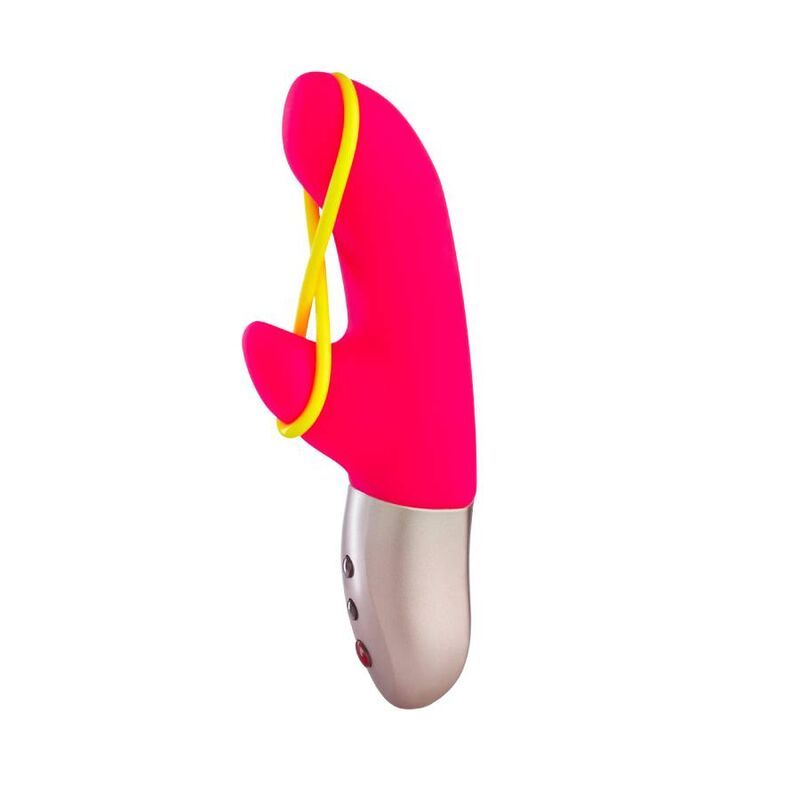 FUN FACTORY - AMORINO MINI VIBRATOR PINK & NEON YELLOW  