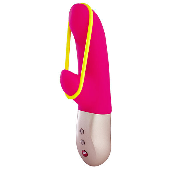 FUN FACTORY - AMORINO MINI VIBRATOR PINK & NEON YELLOW  