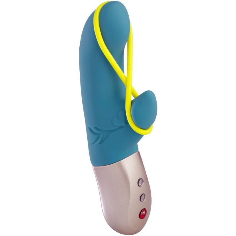 FUN FACTORY - AMORINO MINI VIBRATOR PETROL & NEON YELLOW  