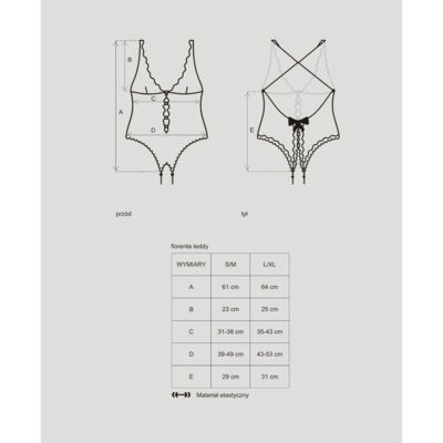 OBSESSIVE - FIORENTA TEDDY L/XL 