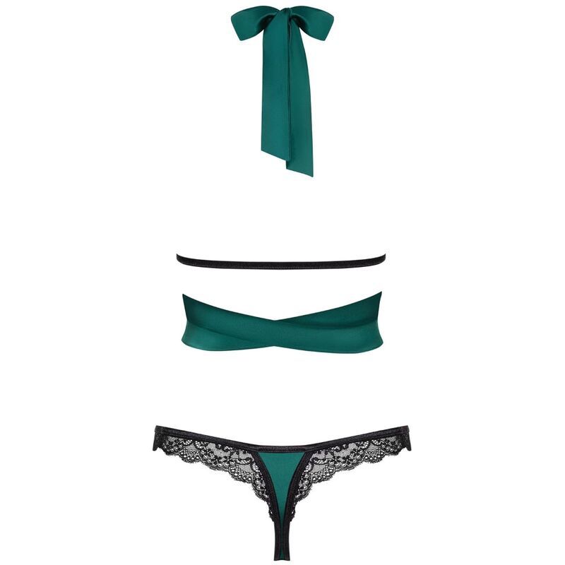 OBSESSIVE - SENSUELIA SET DOS PIEZAS VERDE S/M  