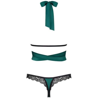 OBSESSIVE - SENSUELIA SET DOS PIEZAS VERDE S/M 