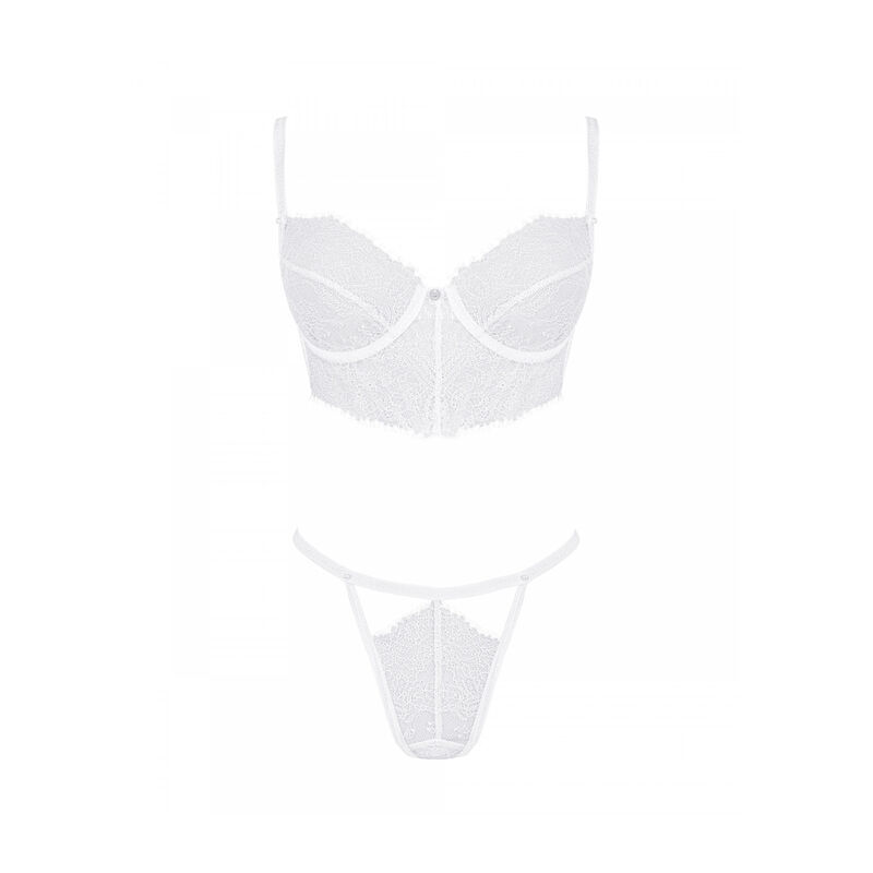 OBSESSIVE - SET DUE PEZZI BIANELLE S/M  