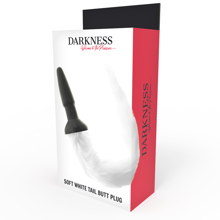 DARKNESS BUTT SILICONE PLUG -WHITE  