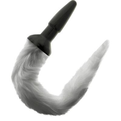 DARKNESS TAIL BUTT SILICONE PLUG -GRAY 