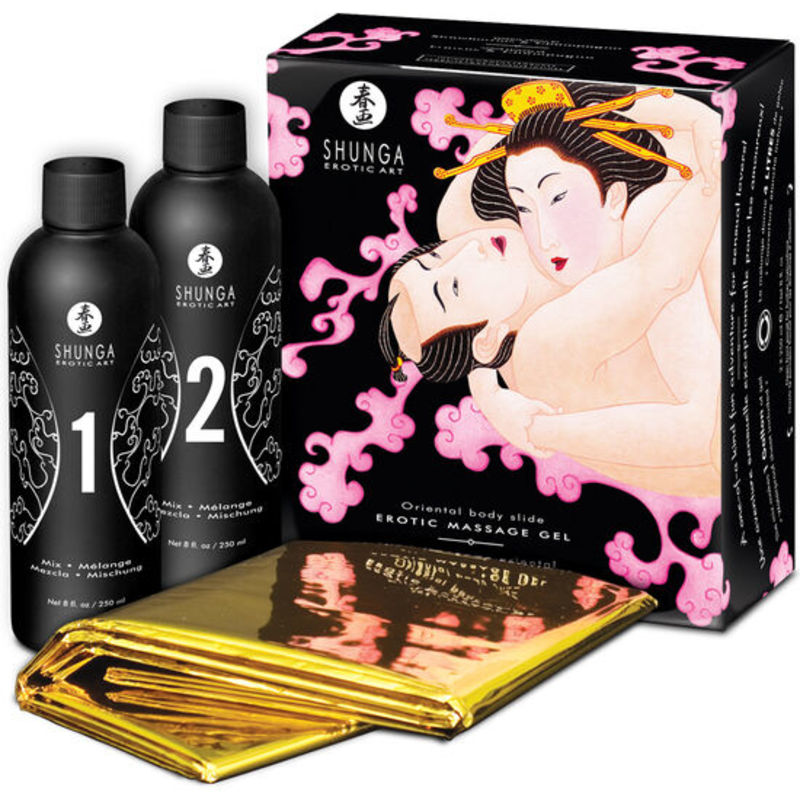 SHUNGA GEL DA MASSAGGIO EROTICO ORIENTAL BODY SLIDE VINO FRAGOLA FRAGOLA