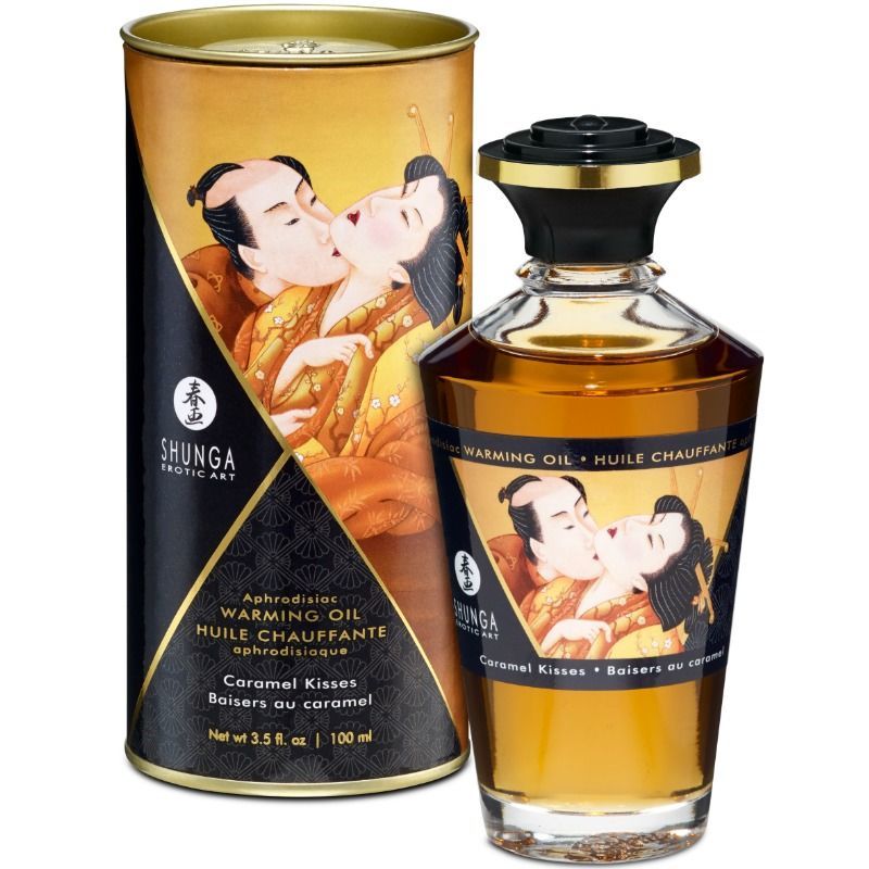 SHUNGA APHRODISIAC OLIO RISCALDANTE BACI AL CARAMELLO 100 ML  