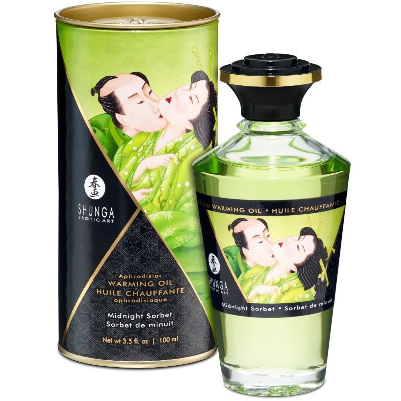 SHUNGA APHRODISIAC OLIO RISCALDANTE SORBETTO DI MEZZANOTTE 100 ML  