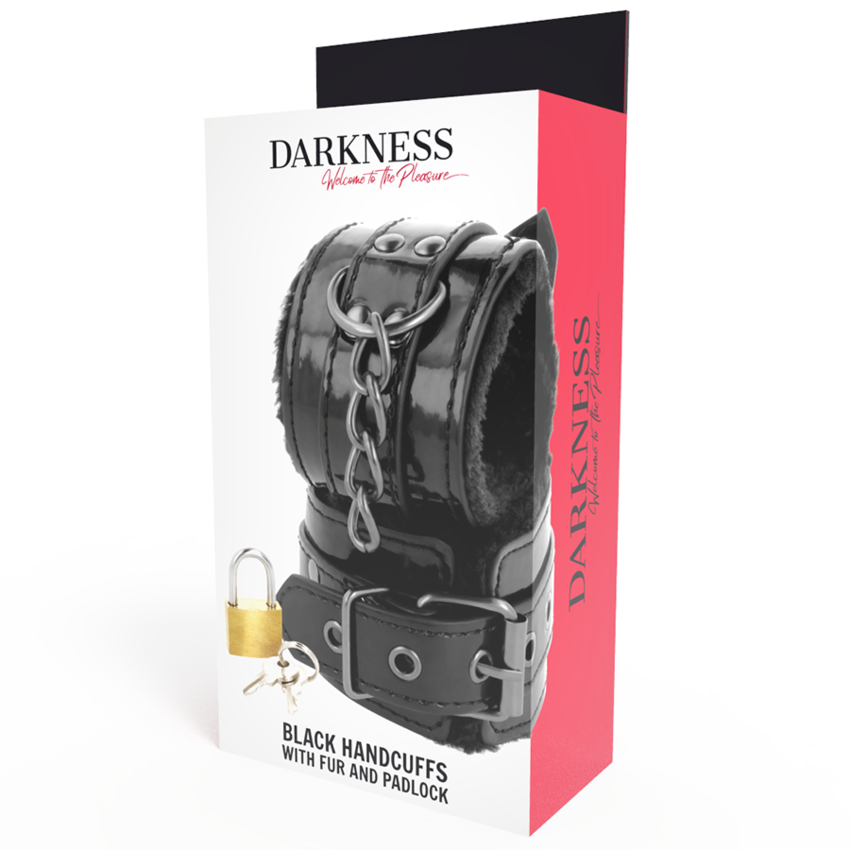 DARKNESS  WRIST RESTRAINTS BLACK  