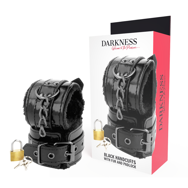 DARKNESS  WRIST RESTRAINTS BLACK  