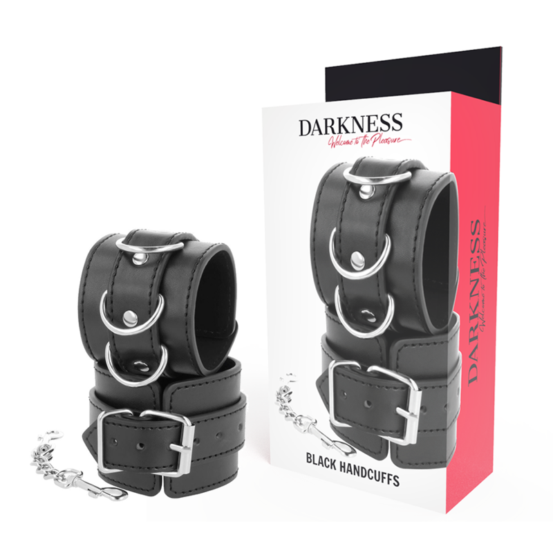 DARKNESS  WRIST RESTRAINTS BLACK  