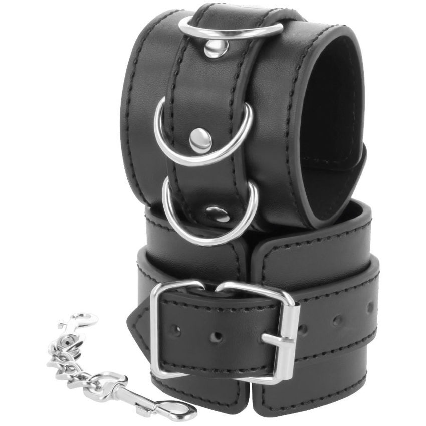 DARKNESS  WRIST RESTRAINTS BLACK  